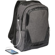 Load image into Gallery viewer, Overland 17" TSA laptop backpack 18L — Charcoal (detail)
