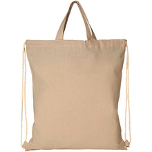 Load image into Gallery viewer, Pheebs 210 g/m² recycled drawstring bag 6L — Natural (front)