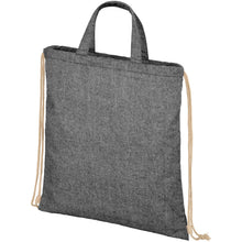 Load image into Gallery viewer, Pheebs 210 g/m² recycled drawstring bag 6L — Heather Black