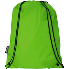Load image into Gallery viewer, Oriole RPET drawstring bag 5L — Lime (back)