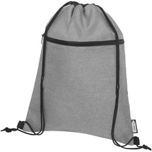 Load image into Gallery viewer, Ross RPET drawstring bag 5L — Heather medium grey