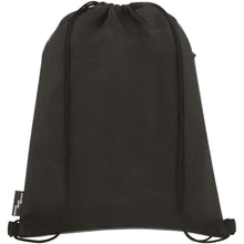 Load image into Gallery viewer, Ross RPET drawstring bag 5L — Heather medium grey (back)