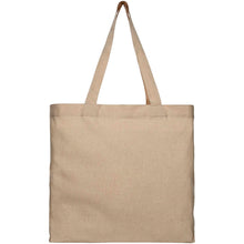 Load image into Gallery viewer, Pheebs 210 g/m² recycled gusset tote bag 13L — Heather natural (front)