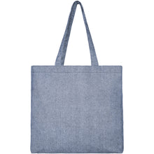 Load image into Gallery viewer, Pheebs 210 g/m² recycled gusset tote bag 13L — Heather blue (front)