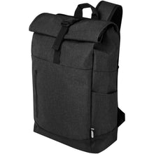 Load image into Gallery viewer, Libra 15.6" GRS recycled roll-up laptop backpack 12L — Heather Charcoal