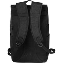 Load image into Gallery viewer, Libra 15.6" GRS recycled roll-up laptop backpack 12L — Heather Charcoal (back)
