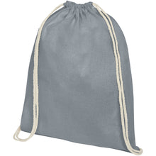 Load image into Gallery viewer, Oregon 140 g/m² cotton drawstring bag 5L — Grey
