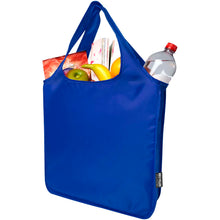 Load image into Gallery viewer, Ash RPET large foldable tote bag 14L — Royal blue (detail)