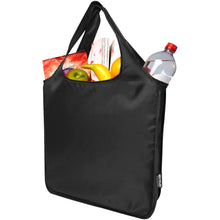 Load image into Gallery viewer, Ash RPET large foldable tote bag 14L — Black (detail)