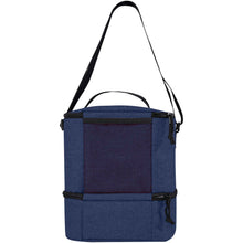 Load image into Gallery viewer, Tundra 9-can GRS RPET lunch cooler bag 9L — Heather navy (back)