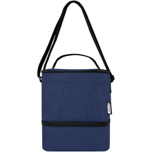 Load image into Gallery viewer, Tundra 9-can GRS RPET lunch cooler bag 9L — Heather navy (front)