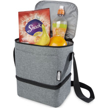 Load image into Gallery viewer, Tundra 9-can GRS RPET lunch cooler bag 9L — Heather grey (detail)