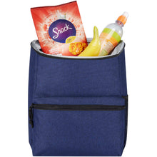 Load image into Gallery viewer, Tundra GRS RPET cooler backpack 12L — Heather navy (detail)