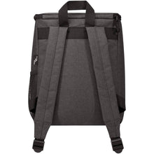 Load image into Gallery viewer, Tundra GRS RPET cooler backpack 12L — Heather Charcoal (back)
