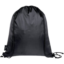 Load image into Gallery viewer, Ash recycled foldable drawstring bag 7L — Heather grey / Black (back)