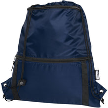 Load image into Gallery viewer, Adventure recycled insulated drawstring bag 9L — Navy