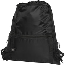 Load image into Gallery viewer, Adventure recycled insulated drawstring bag 9L — Black