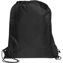Load image into Gallery viewer, Adventure recycled insulated drawstring bag 9L — Black (back)