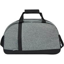 Load image into Gallery viewer, Reclaim GRS recycled two-tone sport duffel bag 21L — Black / Heather grey (front)