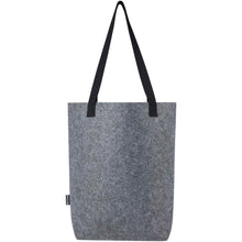 Load image into Gallery viewer, Felta GRS recycled felt tote bag with wide bottom 12L — Medium grey (back)