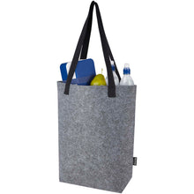 Load image into Gallery viewer, Felta GRS recycled felt tote bag with wide bottom 12L — Medium grey (detail)