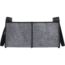Load image into Gallery viewer, Felta GRS recycled felt foldable car organiser — Medium grey (back)