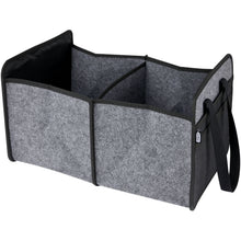 Load image into Gallery viewer, Felta GRS recycled felt foldable car organiser — Medium grey