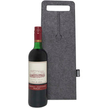 Load image into Gallery viewer, Felta 75 cl GRS recycled felt wine bag — Medium grey (detail 2)
