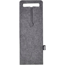 Load image into Gallery viewer, Felta 75 cl GRS recycled felt wine bag — Medium grey (front)