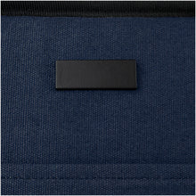 Load image into Gallery viewer, Joey 9-can GRS recycled canvas lunch cooler bag 6L — Navy (detail 2)