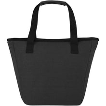 Load image into Gallery viewer, Joey 9-can GRS recycled canvas lunch cooler bag 6L — Black (back)