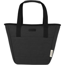 Load image into Gallery viewer, Joey 9-can GRS recycled canvas lunch cooler bag 6L — Black (front)