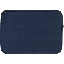 Load image into Gallery viewer, Joey 14" GRS recycled canvas laptop sleeve 2L — Navy (back)