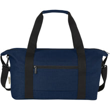 Load image into Gallery viewer, Joey GRS recycled canvas sports duffel bag 25L — Navy (back)