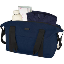 Load image into Gallery viewer, Joey GRS recycled canvas sports duffel bag 25L — Navy (detail)