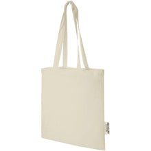 Load image into Gallery viewer, Madras 140 g/m2 GRS recycled cotton tote bag 7L — Natural
