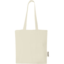 Load image into Gallery viewer, Madras 140 g/m2 GRS recycled cotton tote bag 7L — Natural (front)