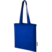 Load image into Gallery viewer, Madras 140 g/m2 GRS recycled cotton tote bag 7L — Royal blue