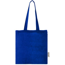 Load image into Gallery viewer, Madras 140 g/m2 GRS recycled cotton tote bag 7L — Royal blue (front)