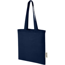 Load image into Gallery viewer, Madras 140 g/m2 GRS recycled cotton tote bag 7L — Navy
