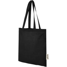 Load image into Gallery viewer, Madras 140 g/m2 GRS recycled cotton tote bag 7L — Black