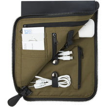 Load image into Gallery viewer, Turner GRS recycled organizer clutch — Black (detail)