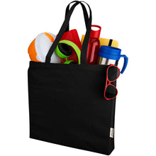 Load image into Gallery viewer, Odessa 220 g/m² GRS recycled tote bag 13L — Black (detail)