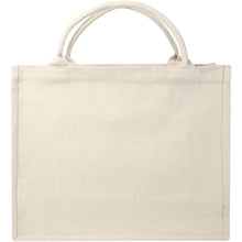 Load image into Gallery viewer, Trace 500 g/m² Aware™ recycled book tote bag — Oatmeal (front)