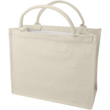 Load image into Gallery viewer, Trace 500 g/m² Aware™ recycled book tote bag — Oatmeal