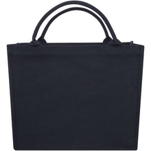 Load image into Gallery viewer, Trace 500 g/m² Aware™ recycled book tote bag — Navy (back)