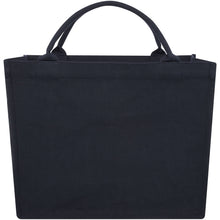 Load image into Gallery viewer, Trace 500 g/m² Aware™ recycled book tote bag — Navy (front)