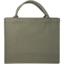 Load image into Gallery viewer, Trace 500 g/m² Aware™ recycled book tote bag — Green (front)