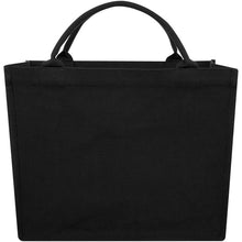 Load image into Gallery viewer, Trace 500 g/m² Aware™ recycled book tote bag — Black (front)
