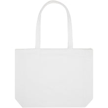 Load image into Gallery viewer, Trace Weekender 500 g/m² Aware™ recycled tote bag — White (front)